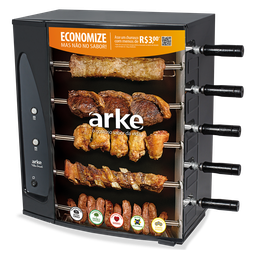 Churrasqueira Elétrica Rotativa 5 Espetos Vitta Smart Arke - 2