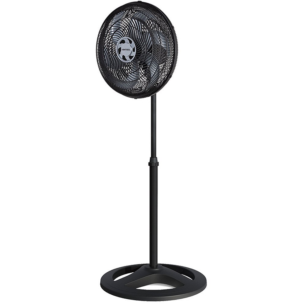 Ventilador de Coluna Ventisol Turbo 6 Preto com 6 Pás Cinza 40 Cm Diâmetro 220v - 2