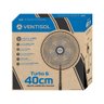 Ventilador de Coluna Ventisol Turbo 6 Preto com 6 Pás Cinza 40 Cm Diâmetro 220v - 8