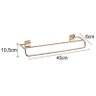 Toalheiro Cobre Rosé Gold Duplo 45cm Fixação Parafuso - 2