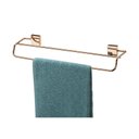Ver imagem 3 de Toalheiro Cobre Rosé Gold Duplo 45cm Fixação Parafuso