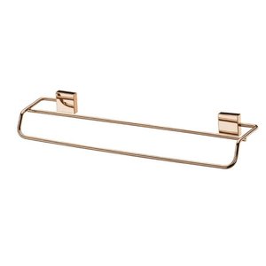 Toalheiro Cobre Rosé Gold Duplo 45cm Fixação Parafuso