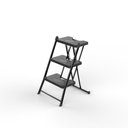 Ver imagem 1 de Escada Alcance De 03 Degraus Preta - Anodilar