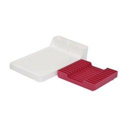 Escorredor de Louças Para 11 Pratos - Branco/Vermelho - 3