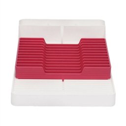 Escorredor de Louças Para 11 Pratos - Branco/Vermelho - 2