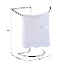 Ver imagem 4 de Toalheiro Porta Toalha De Rosto Para Bancada - Aço Cromado