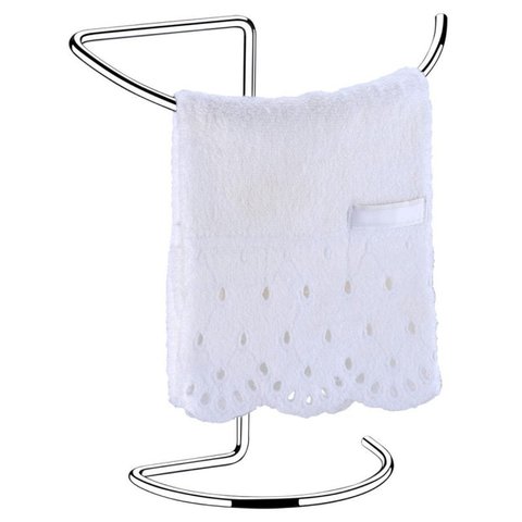 Toalheiro Porta Toalha De Rosto Para Bancada - Aço Cromado