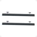 Ver imagem 5 de Kit 02 Prateleiras Suporte Embutido 120x14x3cm Preta Conceito