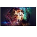Ver imagem 1 de Mouse Pad Gamer Extra Grande Lobo Bordas Costuradas Base Ant