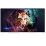 Mouse Pad Gamer Extra Grande Lobo Bordas Costuradas Base Ant - 1