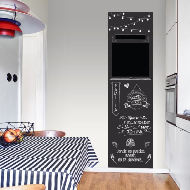 Adesivo Decorativo de Parede Tipo Lousa Stixx - Lousa de Casa (60x210cm ...