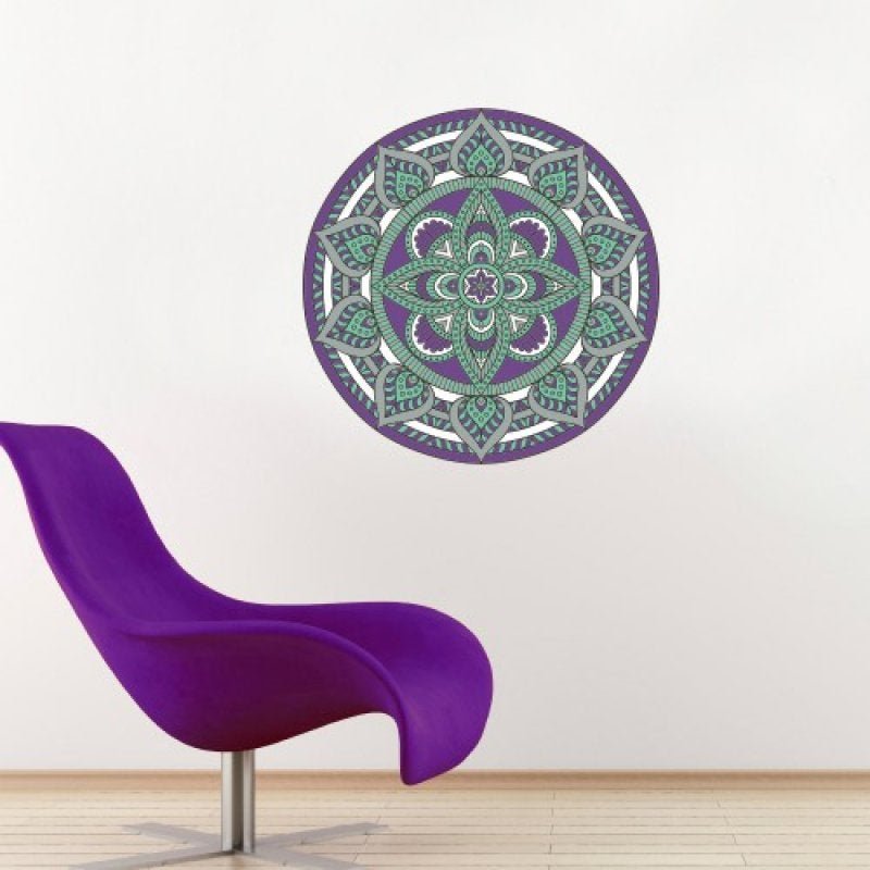 Adesivo Decorativo Stixx Mandala COACHELLA Colorido (60X60cm) - 1