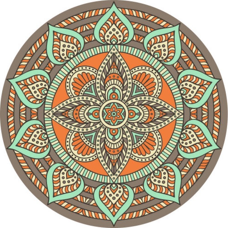 Adesivo Decorativo Stixx Mandala BOHO Colorido (60X60cm) - 2