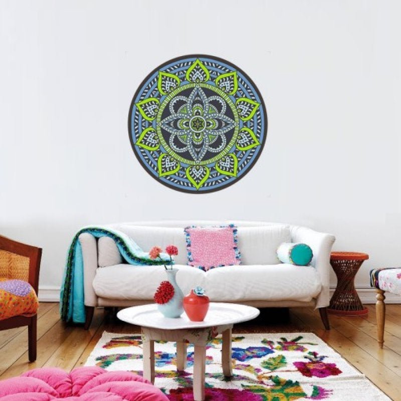 Adesivo Decorativo Stixx Mandala GYPSY Colorido (60X60cm)