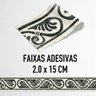 Faixa Decorativa Adesiva (autocolante) - Mosaico Preto e Bege - 5