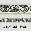 Ver imagem 2 de Faixa Decorativa Adesiva (autocolante) - Mosaico Preto e Bege