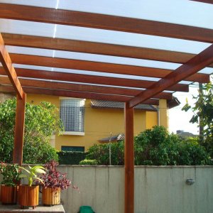 Kit 2 Chapas Policarbonato Alveolar 2,10x6,00 4mm+ 6 Perfis