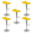 Ver imagem 1 de Kit 5 Banquetas Toquio Wave Enzo Belo Horizonte Recouro Giratória com Regulagem