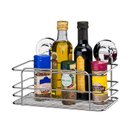 Ver imagem 3 de Cesto Organizador Banheiro/Cozinha Fixação Por Ventosa -Aço Cromado