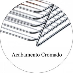 Cesto Multiuso De Bancada 31 x 23 cm - Cromado - 2