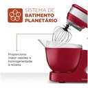 Ver imagem 3 de Batedeira Planetária BP-01P-R 4,5L 700W 12 Velocidades Vermelho 110V