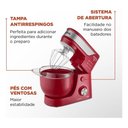 Ver imagem 6 de Batedeira Planetária BP-01P-R 4,5L 700W 12 Velocidades Vermelho 110V