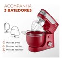 Ver imagem 5 de Batedeira Planetária BP-01P-R 4,5L 700W 12 Velocidades Vermelho 110V