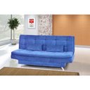 Ver imagem 1 de Sofá Cama-Bicama Matrix Salomé em Tecido Suede Liso Azul