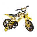 Ver imagem 1 de Bicicleta Infantil Bike Moto Cross Aro 16 Freio a Disco Masculina Unitoys - Amarela