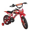 Ver imagem 1 de Bicicleta Infantil Bike Moto Cross Aro 16 Freio a Disco Masculina Unitoys - Vermelha