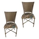 Ver imagem 1 de 2 Cadeira Vivara Mesa Jantar Estofada Cozinha Fibra Sintética Areia