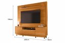 Ver imagem 4 de Estante Nilo para Tv de até 75 Polegadas (com Rodízio) - Cinamomo - Madetec