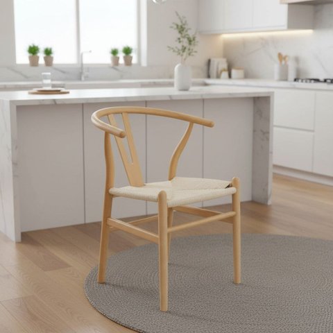 Cadeira Minimalista em Madeira Tivoli Fratini