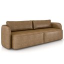 Ver imagem 2 de Sofá 3 Lugares 240cm Sala de Estar Karib Sintético Camel Z08 - Mpozenato