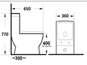 Ver imagem 7 de Vaso Sanitário Monobloco Harmony 8058 Branco Vaso Sanirário 8058