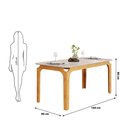 Ver imagem 5 de Sala e Jantar Dj Móveis Mesa Marina com Vidro e 6 Cadeiras Zoe
