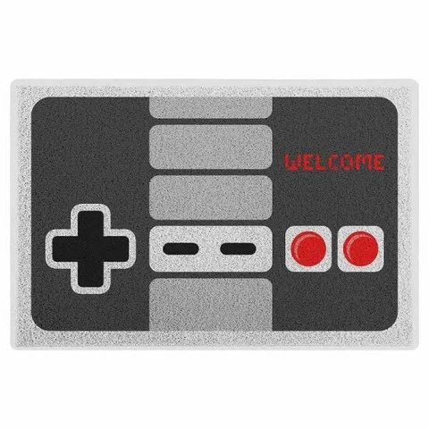 Capacho em PVC Gamer Joystick Retrô