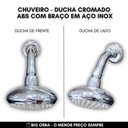 Ver imagem 4 de Chuveiro Ducha Econômica ABS com Braço Inox p/ Aquec Á Gás Big Obra