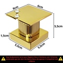 Ver imagem 7 de Acabamento Square Metal p/ Registro Base Padrão Deca Dourado