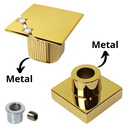 Ver imagem 6 de Acabamento Square Metal p/ Registro Base Padrão Deca Dourado