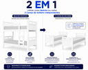 Ver imagem 6 de Beliche Solteiro Urban 100% MDF com Escada Guarda Corpo e 2 Colchões D20