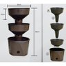 Horta Vertical Auto Irrigável Verde Vida - Não Acompanha Rodízio Cor Cinza Flocado - 4
