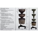 Ver imagem 4 de Horta Vertical Auto Irrigável Verde Vida - Acompanha Rodízio Cor Marrom