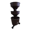 Ver imagem 2 de Horta Vertical Auto Irrigável Verde Vida - Acompanha Rodízio Cor Marrom