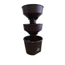 Horta Vertical Auto Irrigável Verde Vida - Não Acompanha Rodízio Cor Marrom - 3
