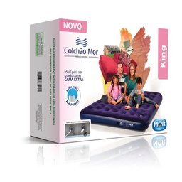 Colchão King Mor Multiuso Super com Fole 2,03Mx1,83Mx22cm - 2 Colchão King Mor Multiuso Super com Fole 2,03Mx1,83Mx22cm - 2