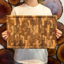 Ver imagem 2 de Tábua para Churrasco Multiuso de Madeira 933 Invertida Teca Stolf 44 X 29,50 X 3,20 Cm