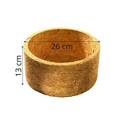 Vaso Fibra De Coco Completo Prato Corrente Vaso Coco - 4