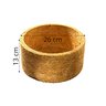 Vaso Fibra De Coco Completo Prato Corrente Vaso Coco - 4