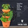 Mini Horta Vertical Auto Irrigável Verde Vida Telha - 5